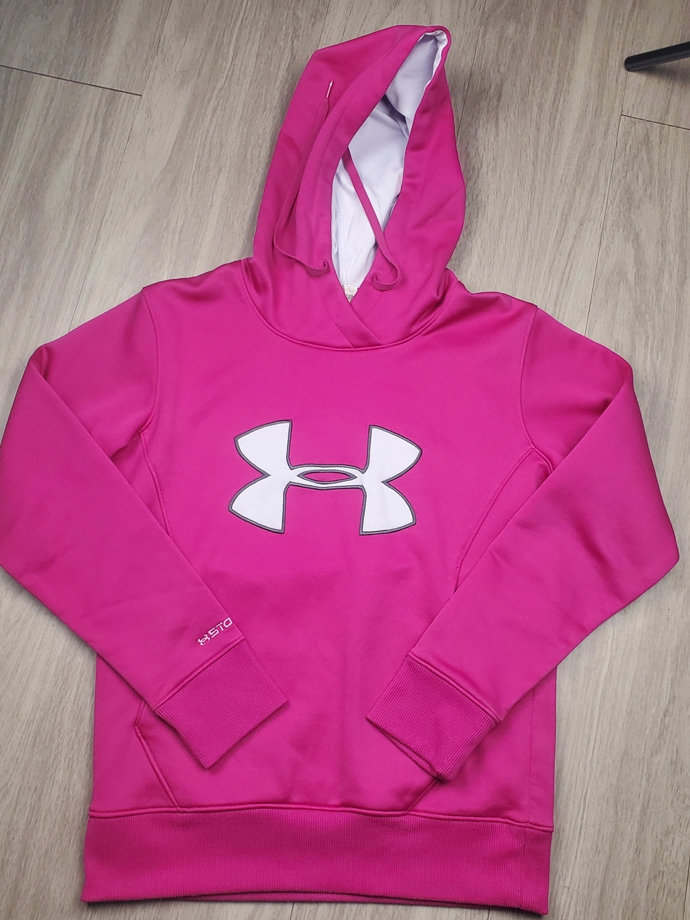 Under Armour Pink ColdGear Hoodie Womans XS Athletic Sweatshirt